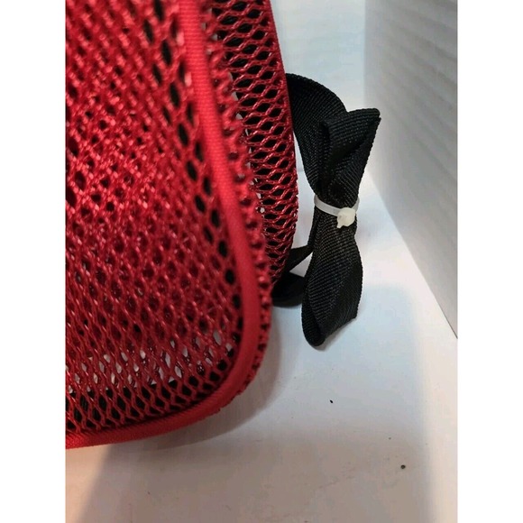 New JanSport Red Mesh Pack - See-Through Backpack Stadium School Security Disney - Picture 6 of 6